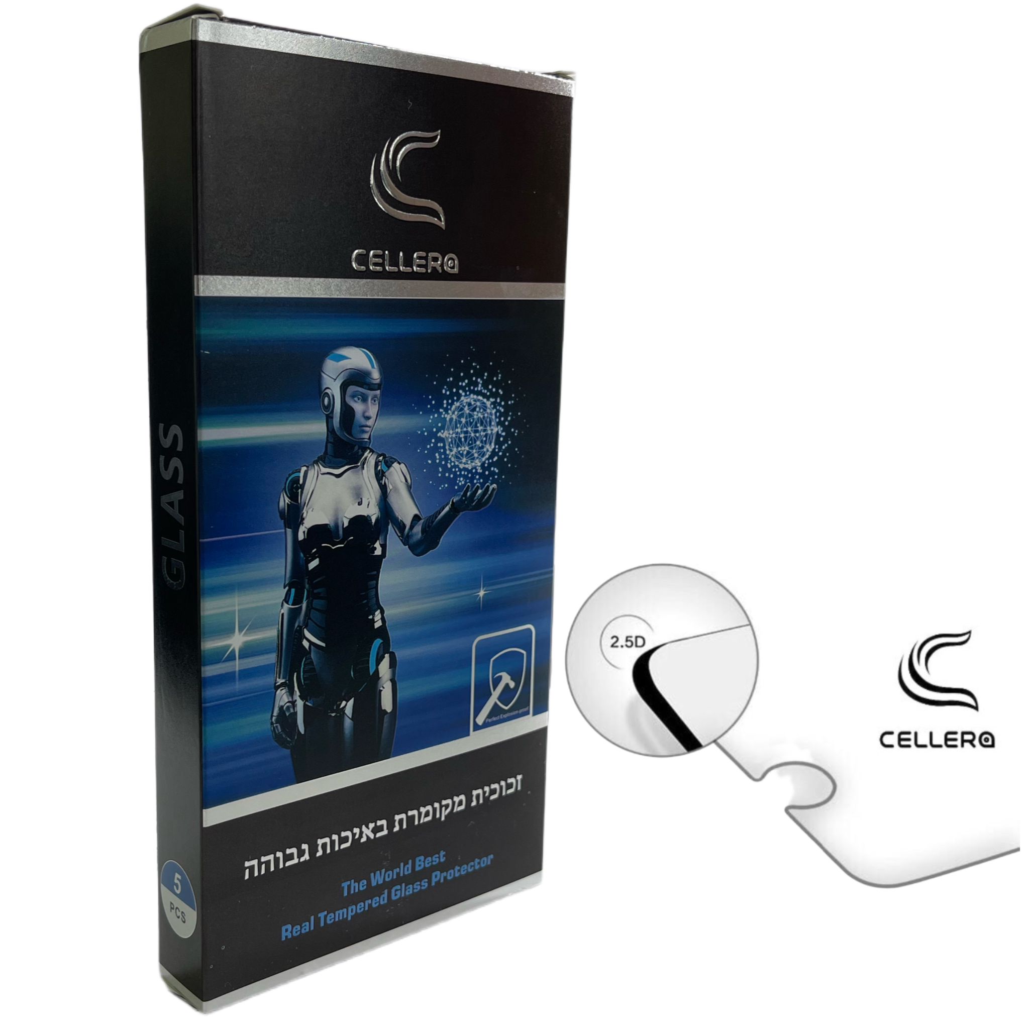 מגן מסך זכוכית (5 יח) GALAXY A57/A37/ GAKAXY A56 / GALAXY A36 / A55/ A35 / GALALXY S24 FE / M56