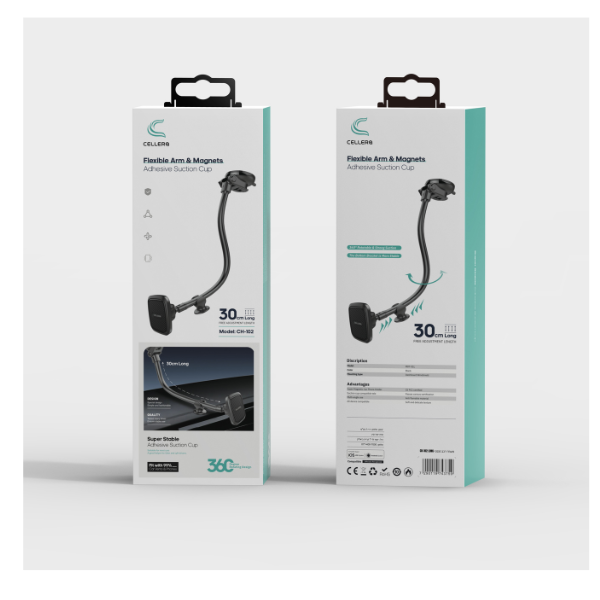 מעמד רכב מגנטי באורך 30 סמ CELLERA CH-102 LONG