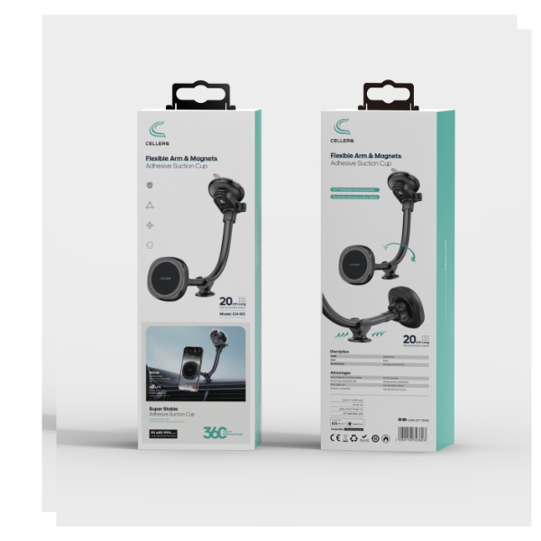 מעמד רכב מגנטי באורך 20 סמ תומך CELLERA CH-103 MagSafe