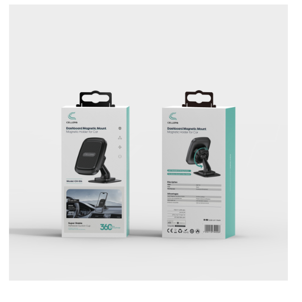 מעמד רכב מגנטי להדבקה על הדשבורד CELLERA CH-106