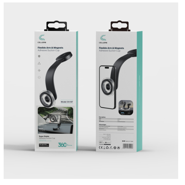 מעמד רכב מגנטי לדשבורד תומך CELLERA CH-107 MagSafe 