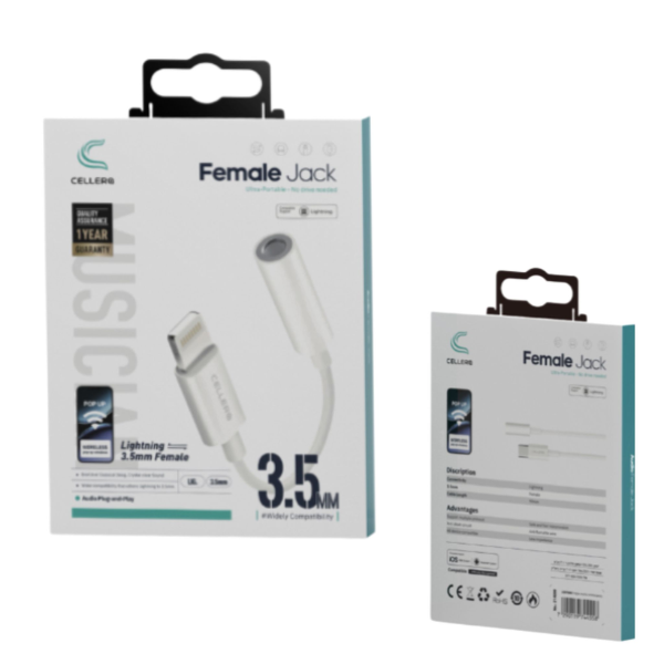 מתאם אוזניות בלוטוס אוקס ל LIGHTNING דגם C215