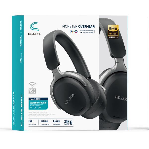 אוזניות סטריאו אלחוטיות CELLERA C303
