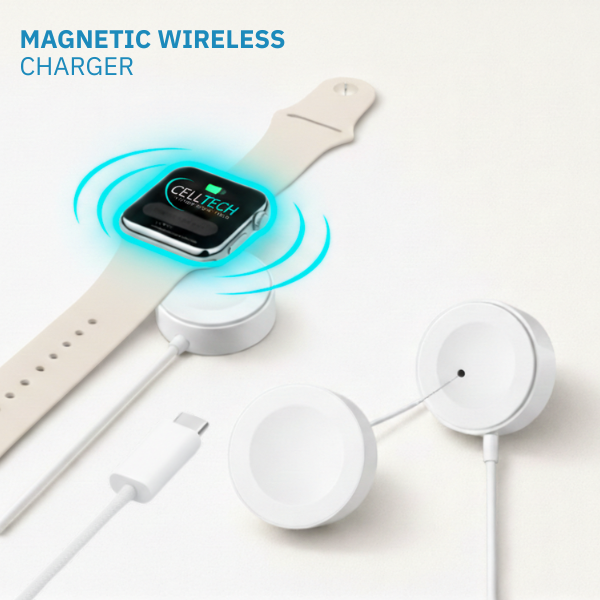 מטען מגנטי מתכתי לשעון אפל טייפ C
